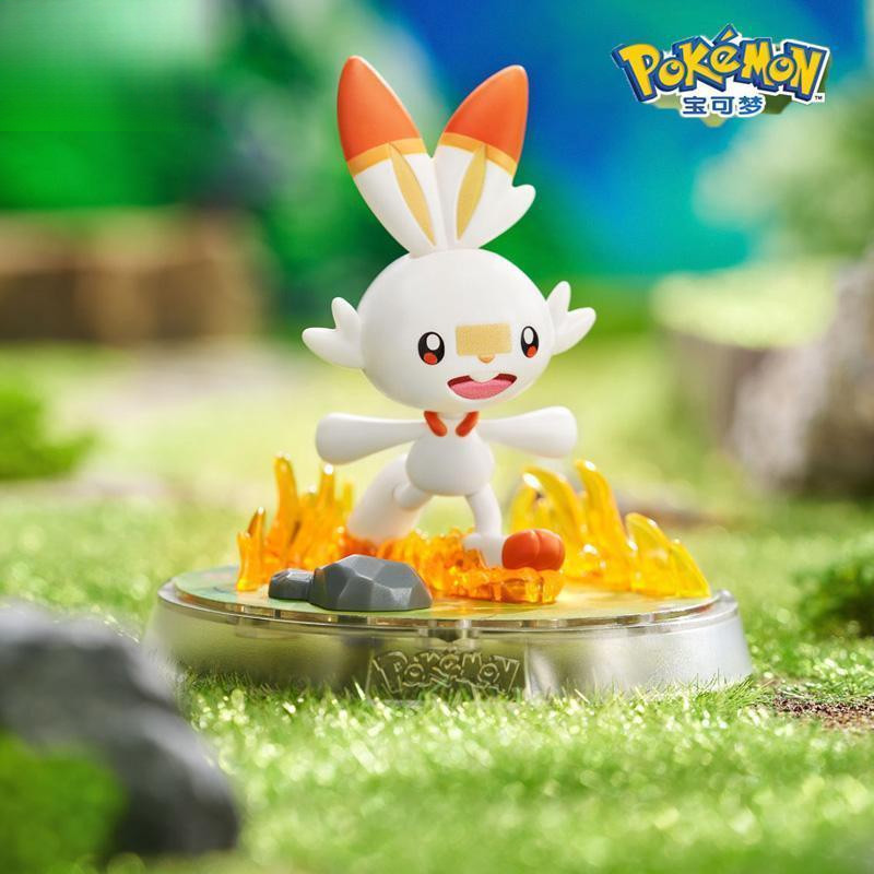 Original Squirtle Scorbunny Slowpoke Gonbe Charcadet Figure With Base ...