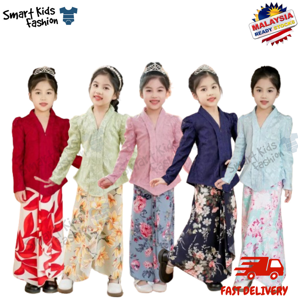 SMART KIDS-2025 Baju Raya Budak Perempuan Baju kebaya Kids | Shopee ...