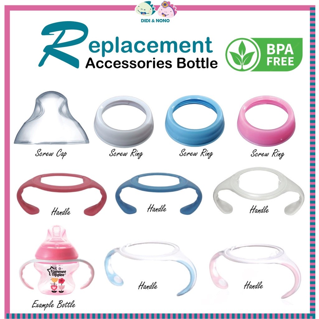 Fit it to wide neck Tommeeee Bottle Screw Ring Cap Handle Penutup Ring ...