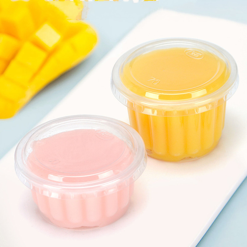 Disposable Pudding/yogurt Cup 5oz Dessert Cup/ Pudding Cup with Lid ...