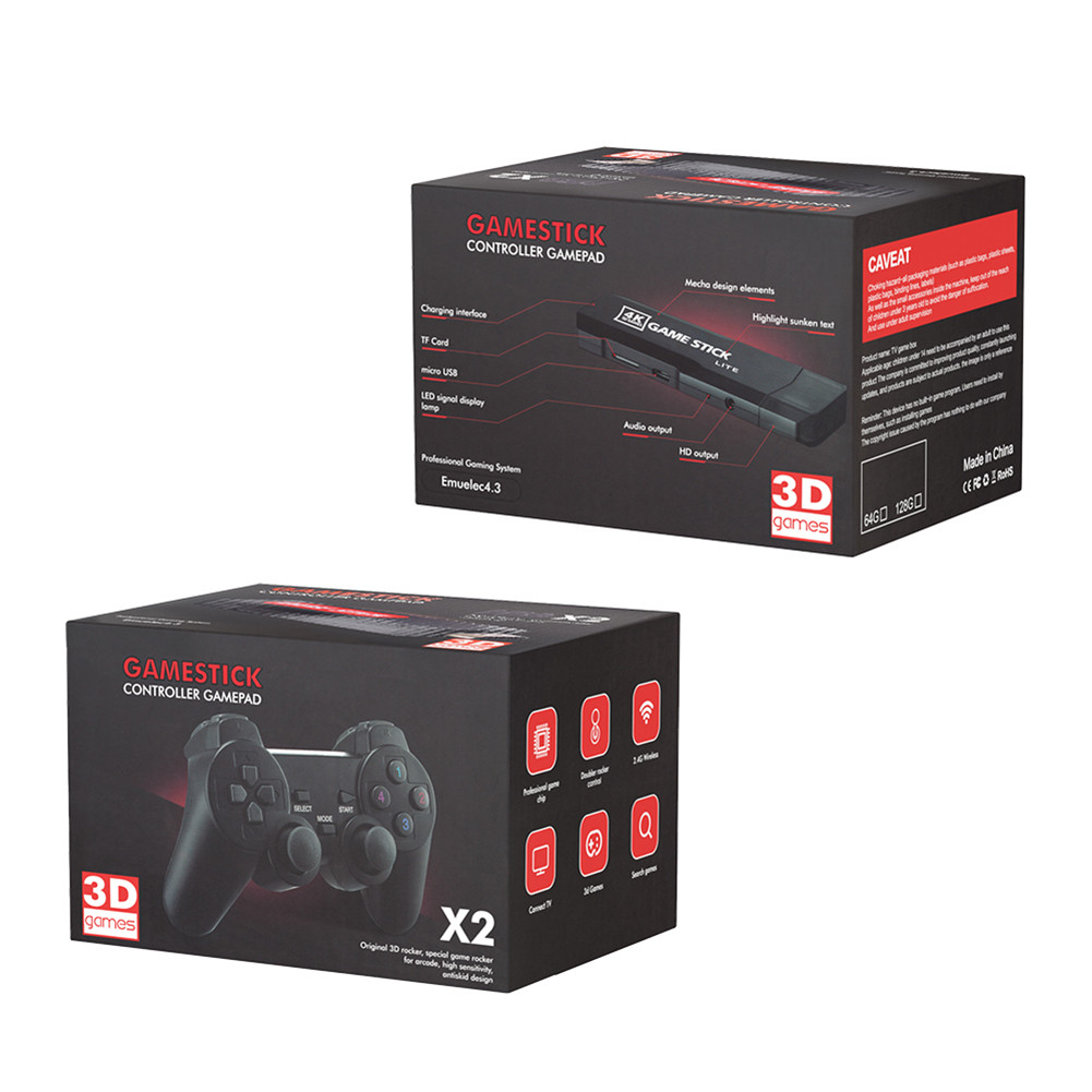 Retro Video Spielkonsole 4K HDMI TV Game Stick 128GB 40000 Game+2X ...
