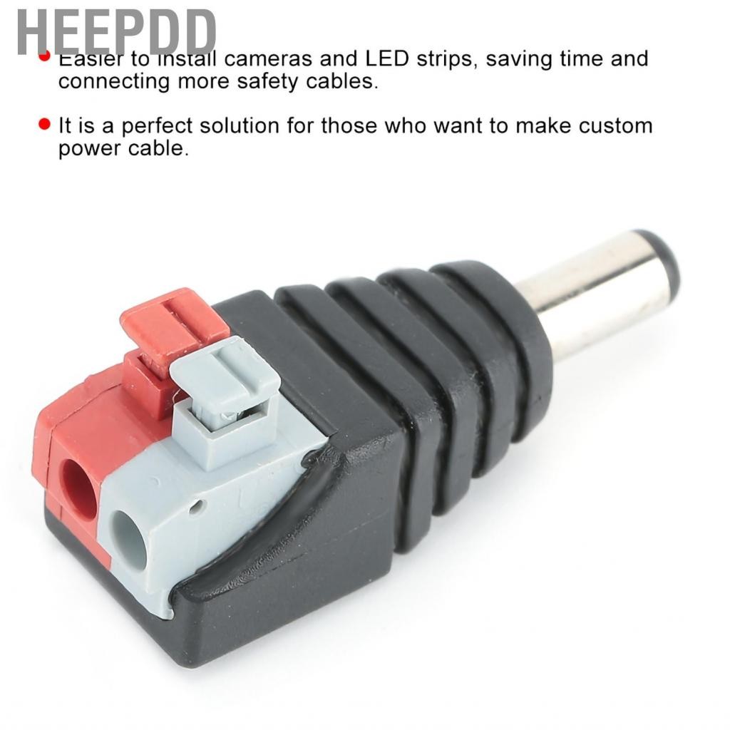 CCTV Camera Cable Connector 20 Pcs 5.5x2.1mm DC Power Jack Connectors ...