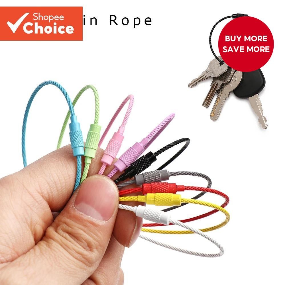 Travel Luggage Tag Fixing Buckle Color Paint Key Ring Random Color 10 ...