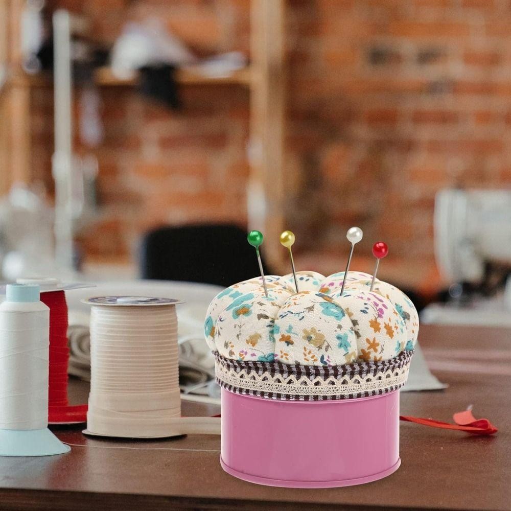 [MYTHIS] Sewing Pin Storage Box,Craft Needlework Cushion,Pumpkin Shap ...
