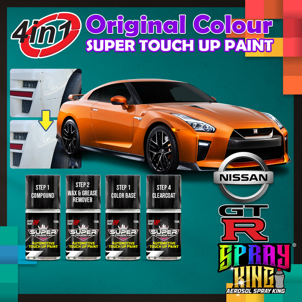 Nissan GTR R35 Original Touch Up Paint 4 IN 1 Combo Set DIY Scratch ...