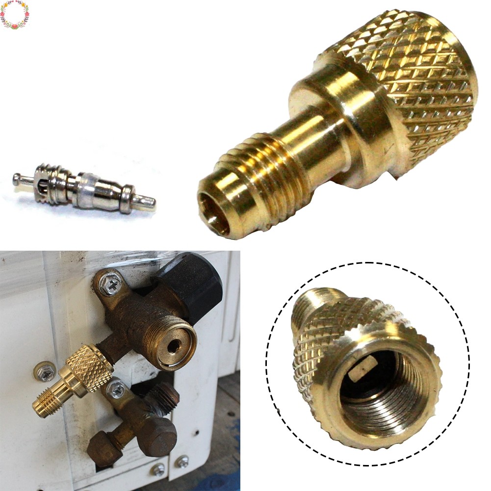 [HME] R410a Mini Split AC HVAC Charging Vacuum Adapter 5/16 to 1/4IN w ...