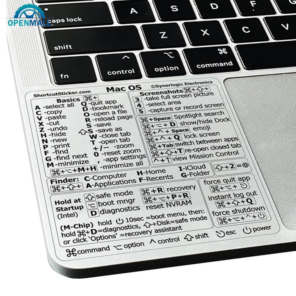 OPENMALL Shortcuts Sticker for System Shortcut Key Sticker for 13-16 ...