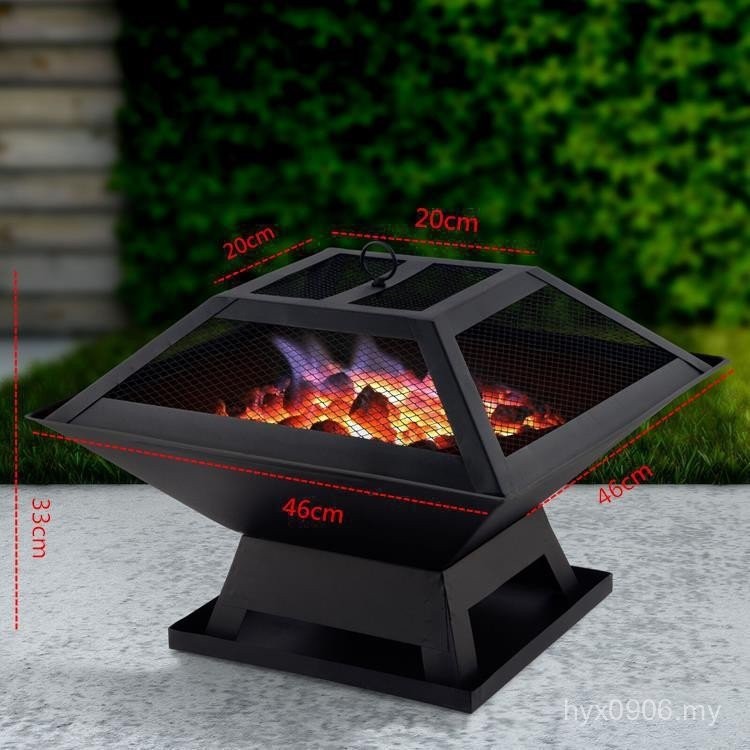 Barbecue Rack Large Firewood Campfire Campfire Fire Basin Group ...