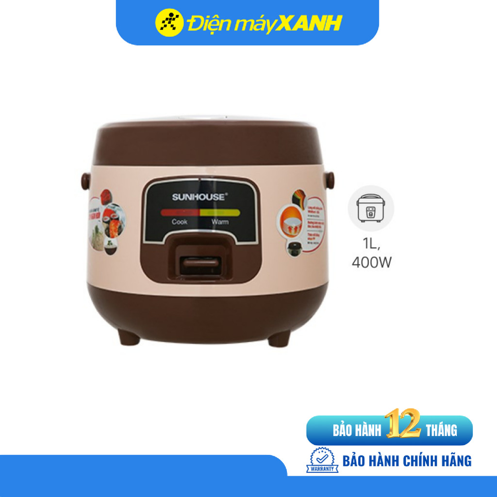 Sunhouse 1 liter lidded rice cooker SHD8208C - Genuine product | Shopee ...