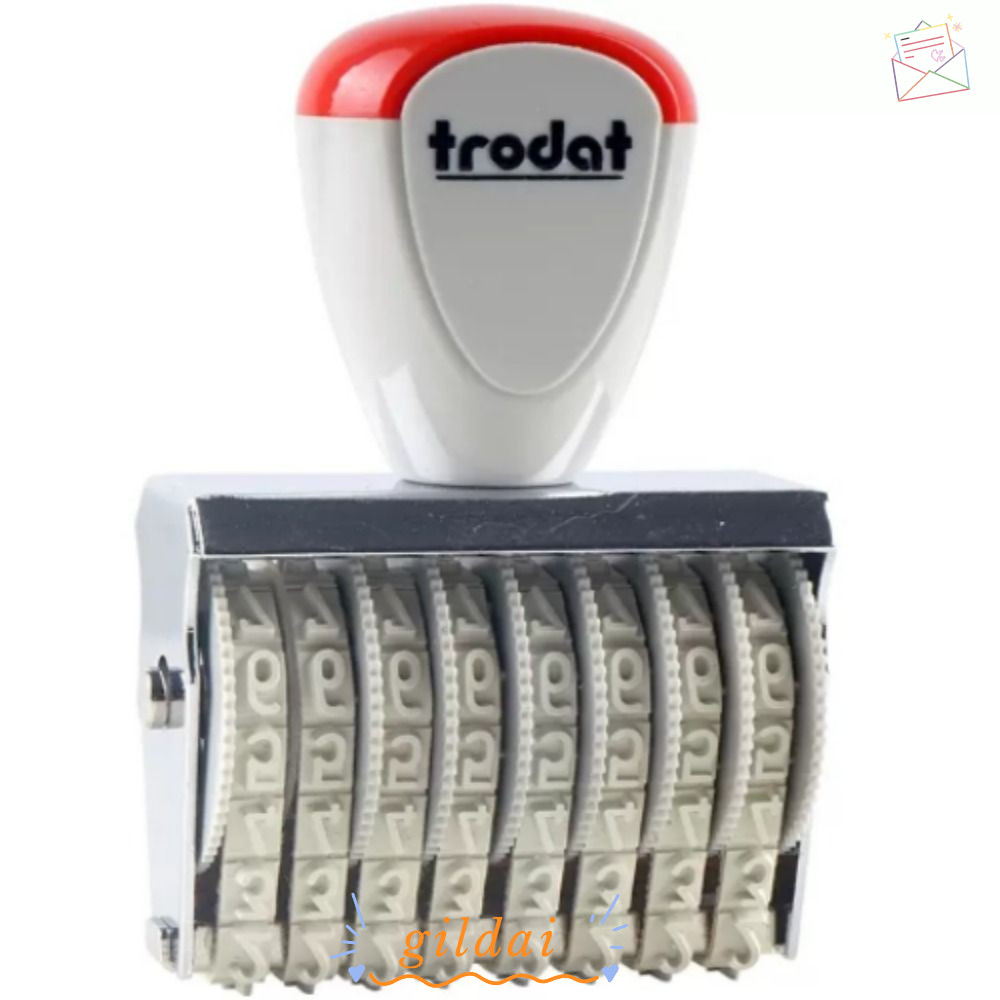 GILDAI Roller Stamps, 8 Digit Number Changeable Number Stamp, Number ...