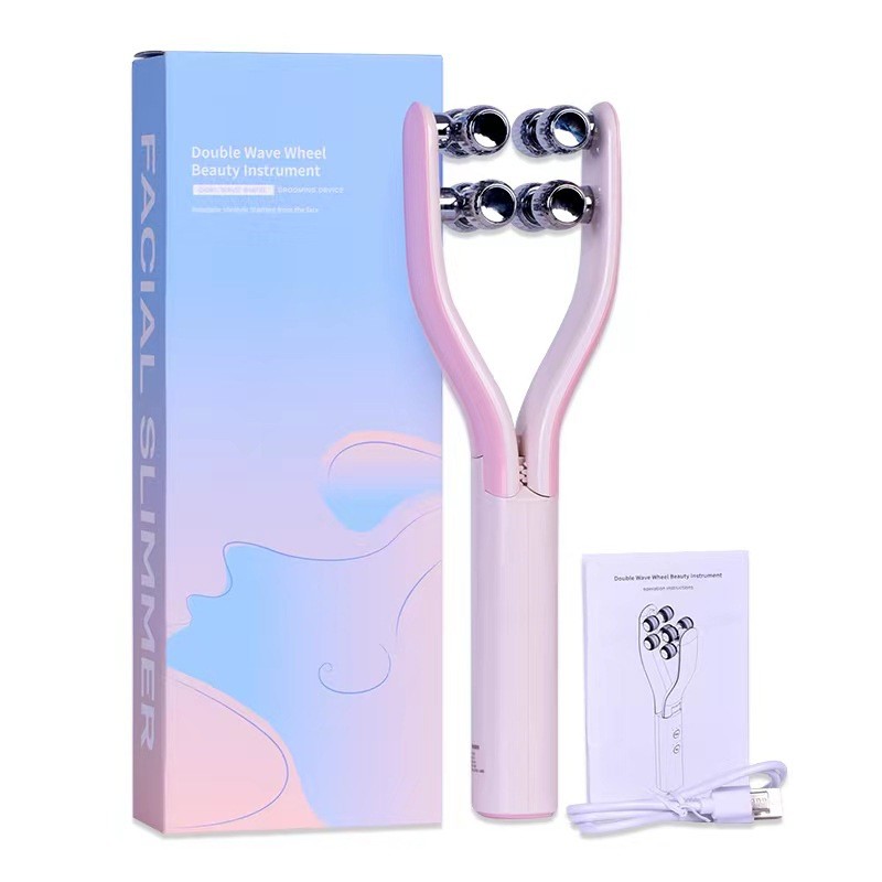Beauty Instrument V Face Roller Type Face Massager Face-lifting Handy ...