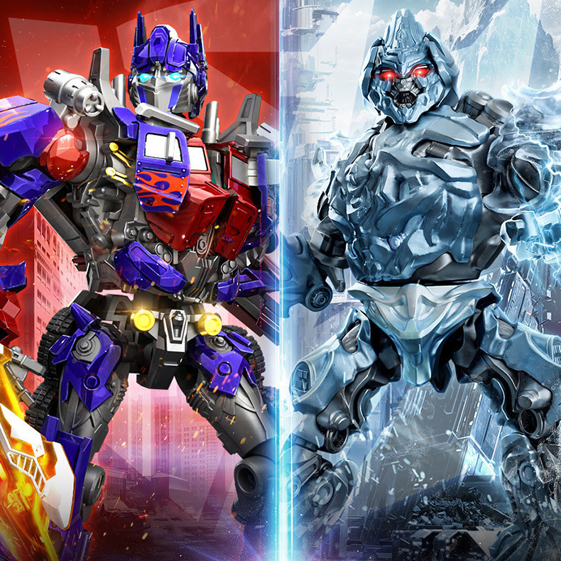BLOKEES Transformers Optimus Prime EX Megatron Frozen Set Assembled ...
