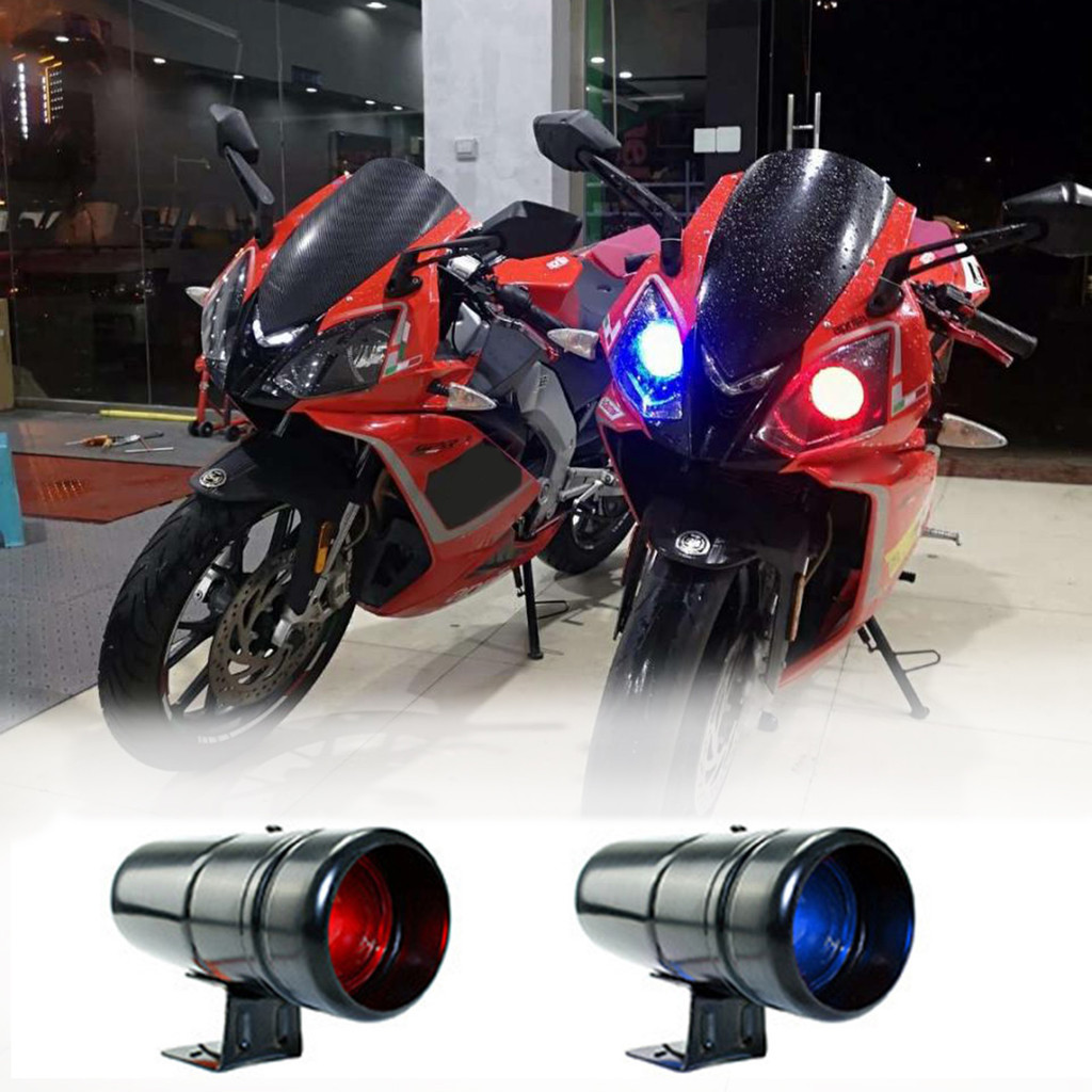 CAR- Universal RPM Adjustable Tachometer Gauge Warning Shift Light LED ...