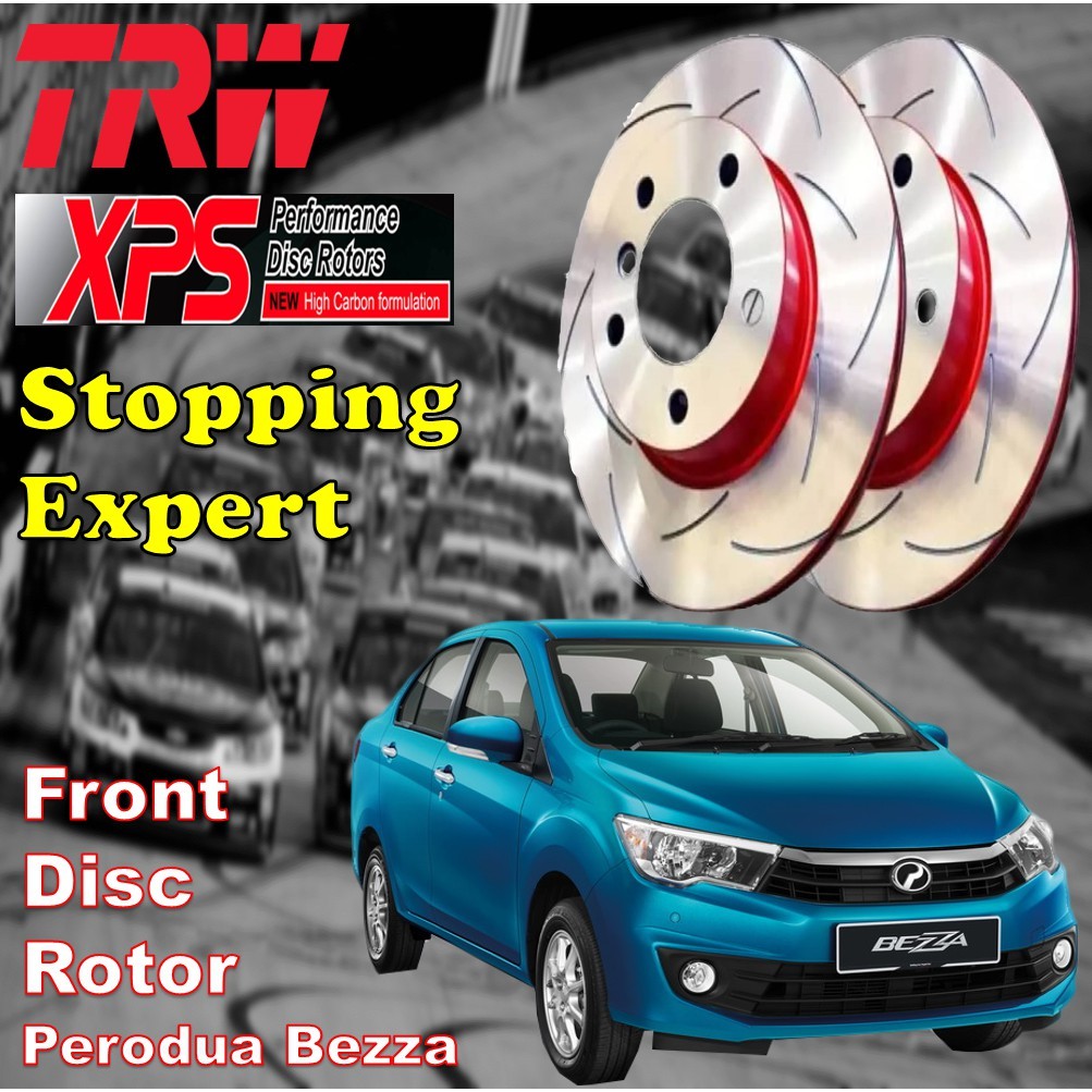 Perodua Bezza TRW XPS Disc Rotor Slotted / Pemutar Cakera Kereta ...