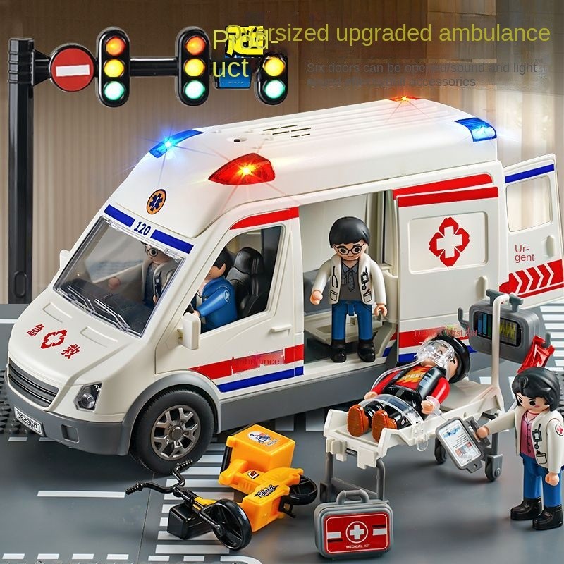 [Ready Stock] Super Large Ambulance Model Children's Toy Car Simulation ...