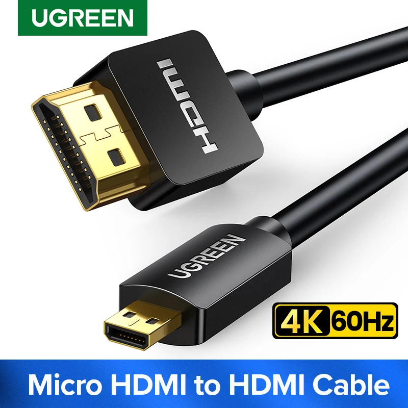 UGREEN Micro HDMI-Compatible 4K/60Hz 3D Effect Micro HD to HD Cable ...