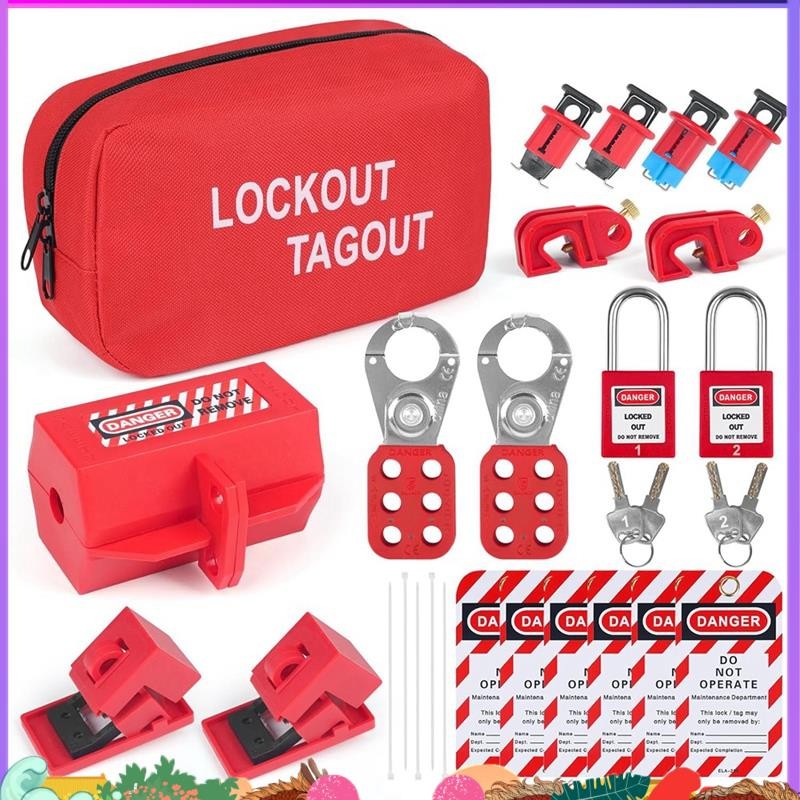 Lockout Tagout Kits Electrical, Lockout Tagout Station Safety Hasp ...