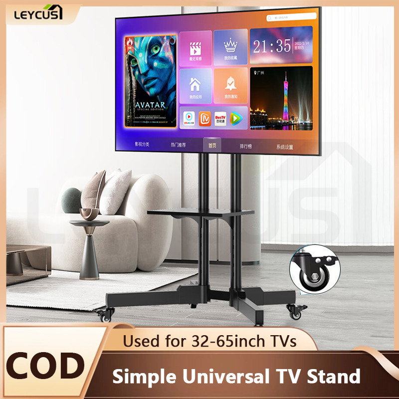 LEYCUS 32-65 Inch TV Stand Rack with Shelf LED TV Stand Height ...