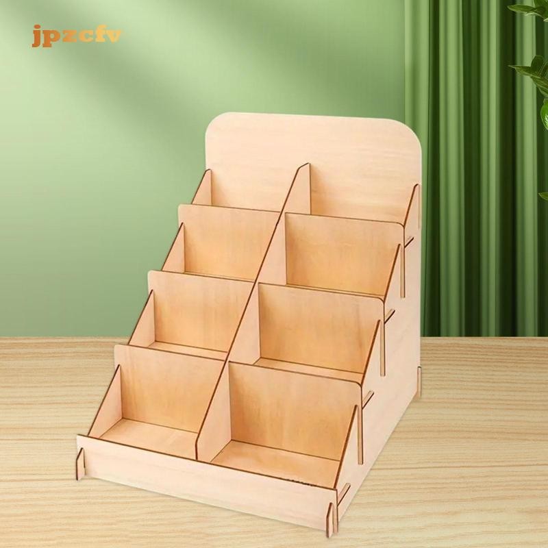 Desktop Display For Trading Card Games 4-Tier Wooden Graded Card Display  Rack - With Flocking Drawers & Dividers For TCG/PSA Card Storage & Display  (39.5x16x39.92cm)