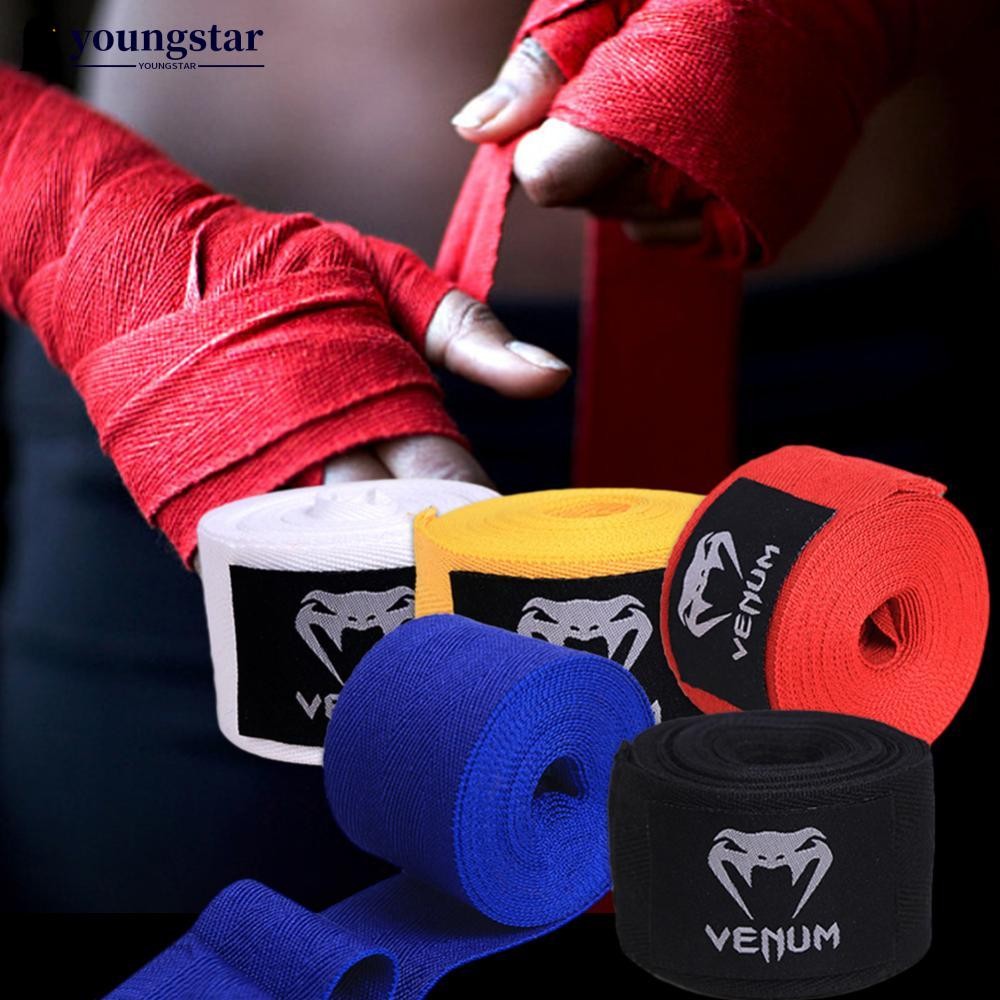 YOUNGSTAR 1Pair 1.5M/3M/5M Boxing Bandages Sports Sanda Muay Thai ...