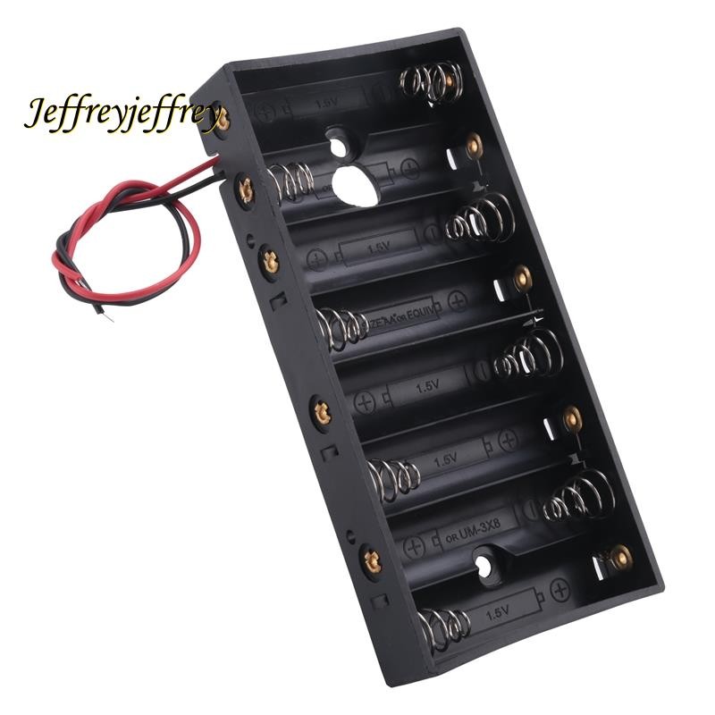 Uxcell Double-Sided AA Battery Holder - Holds 4 X 1.5V Batteries, Black Plastic Case With Weld Legs, 2-Pack - View #11