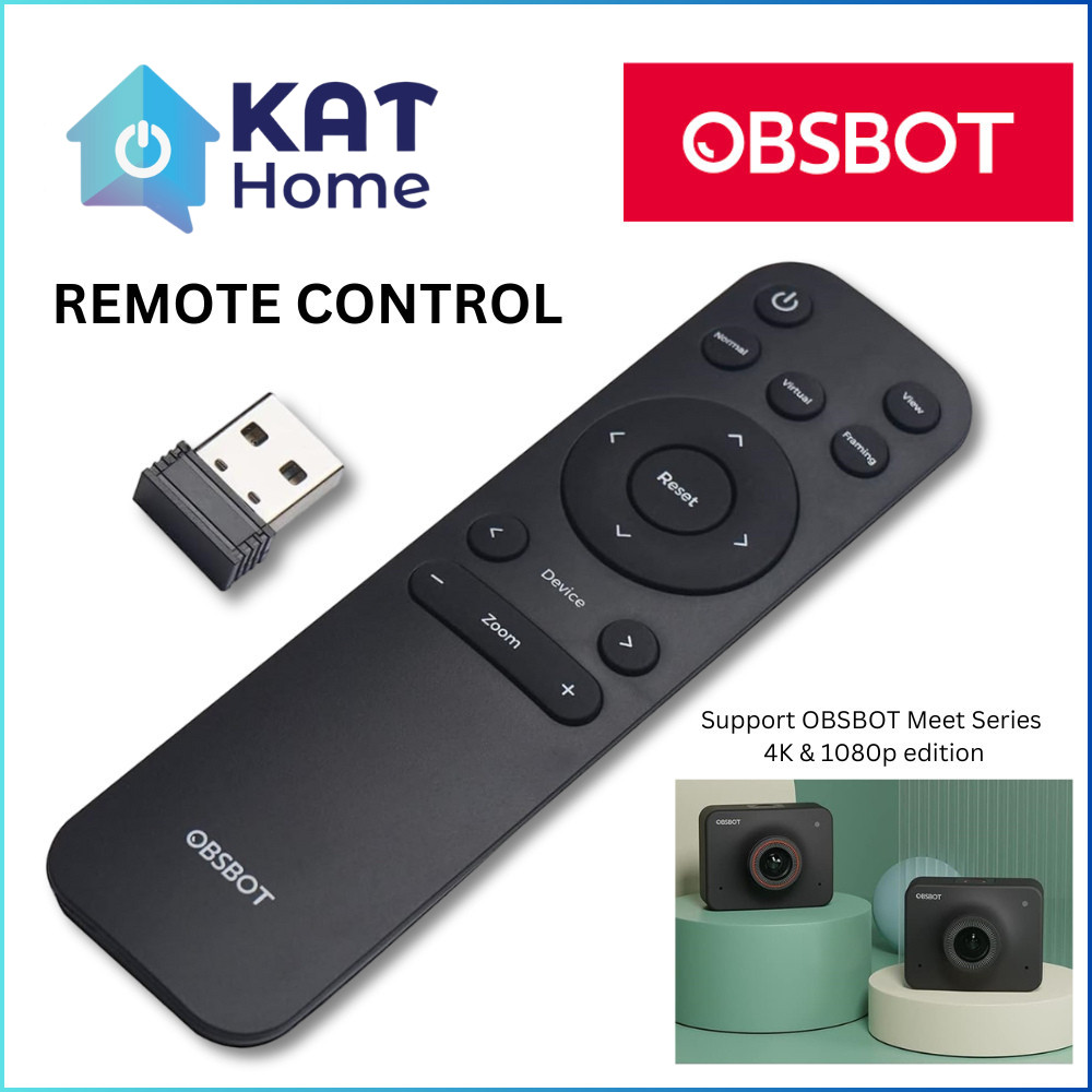 OBSBOT MEET REMOTE CONTROL WITH USB RECEIVER, WIRELESS CONNECTION ...