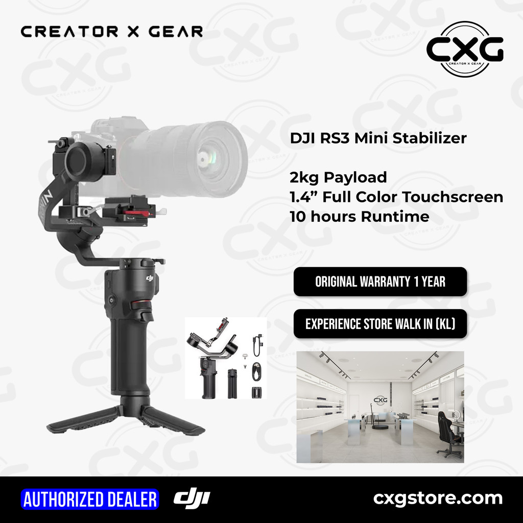DJI RS3 Mini - Gimbal Stabilizer for DSLR and Mirrorless Camera Payload ...