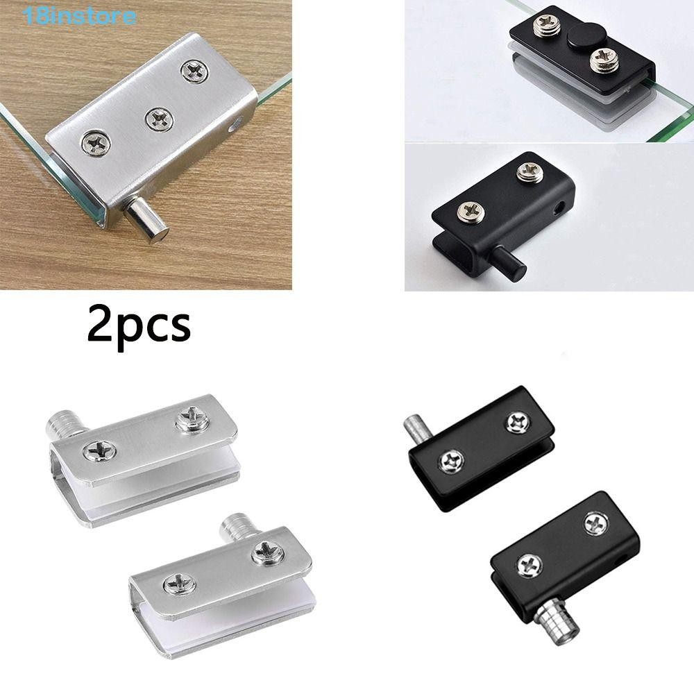 INSTORE Glass Door Hinges, Rotation Axis Upper and Lower Glass Pivot ...