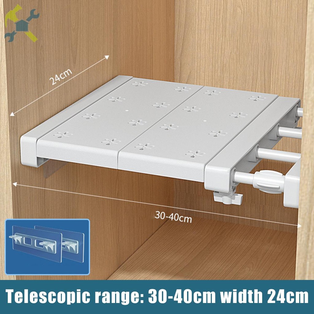 Extendable Closet Shelf Adjustable Storage Rack Expandable Closet Shelf ...