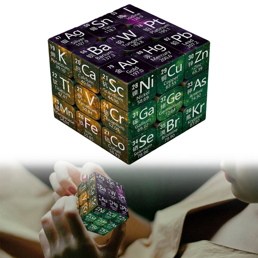 1Pcs New Magic Cube Periodic Table of Chemical Elements Physics and ...