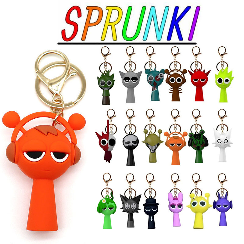 Game Pendant Incredibox Sprunki Toy Sprunki Keychain Pendant Doll Kids ...