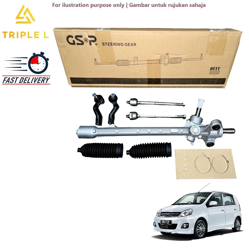 ORIGINAL GSP STEERING RACK SET (NON POWER STEERING) PERODUA VIVA ...