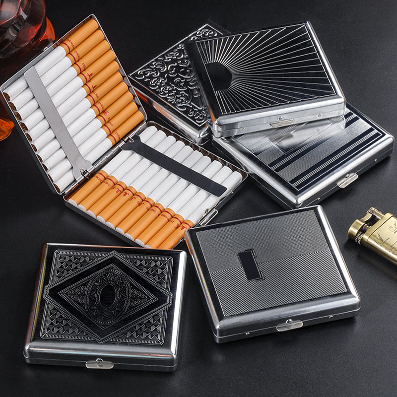 cigarette box case holder Fujima Cigarette Cases 2-In-1 Metal-12 – Arango Cigar Co