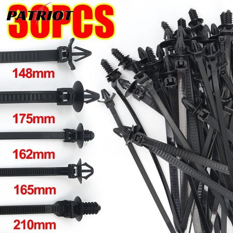 Heavy Duty Nylon Cable Ties, UV-Resistant Self-Locking Car Clips for ...
