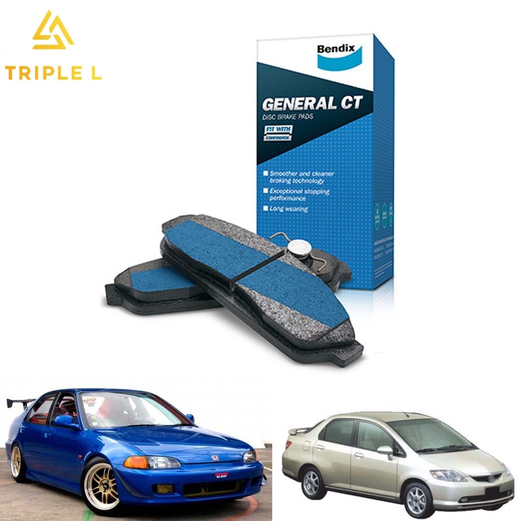 ORIGINAL BENDIX REAR BRAKE PADS HONDA CIVIC SR4 SO4 1992-2000 CITY SEL ...
