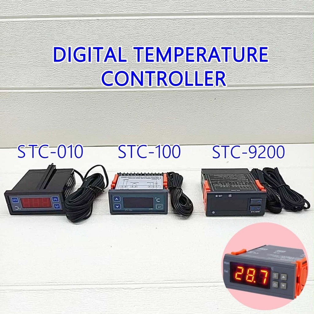 Multi Digital Display Temperature Thermostat Controller Cooling Heater ...