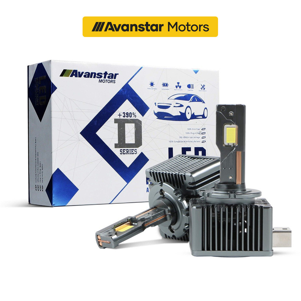 [1 Year Warranty] 2PCS Avanstar Motors D-Series LED Car Headlight ...