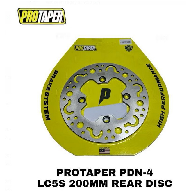 REAR BRAKE DISC PROTAPER RACING PDN-4 PDN4 [ 200MM 4 HOLE ] LC135 5S ...