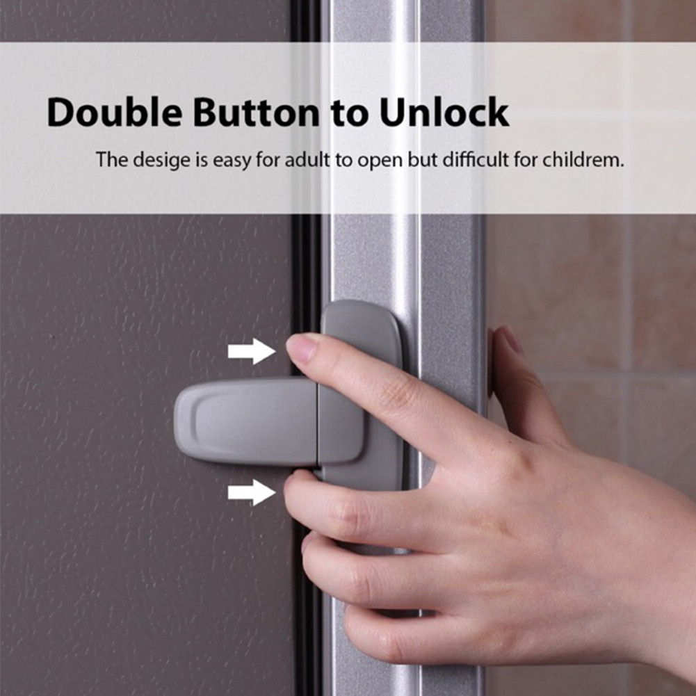 Refrigerator Door Fastening Buckle Refrigerator Lock T-type Double ...