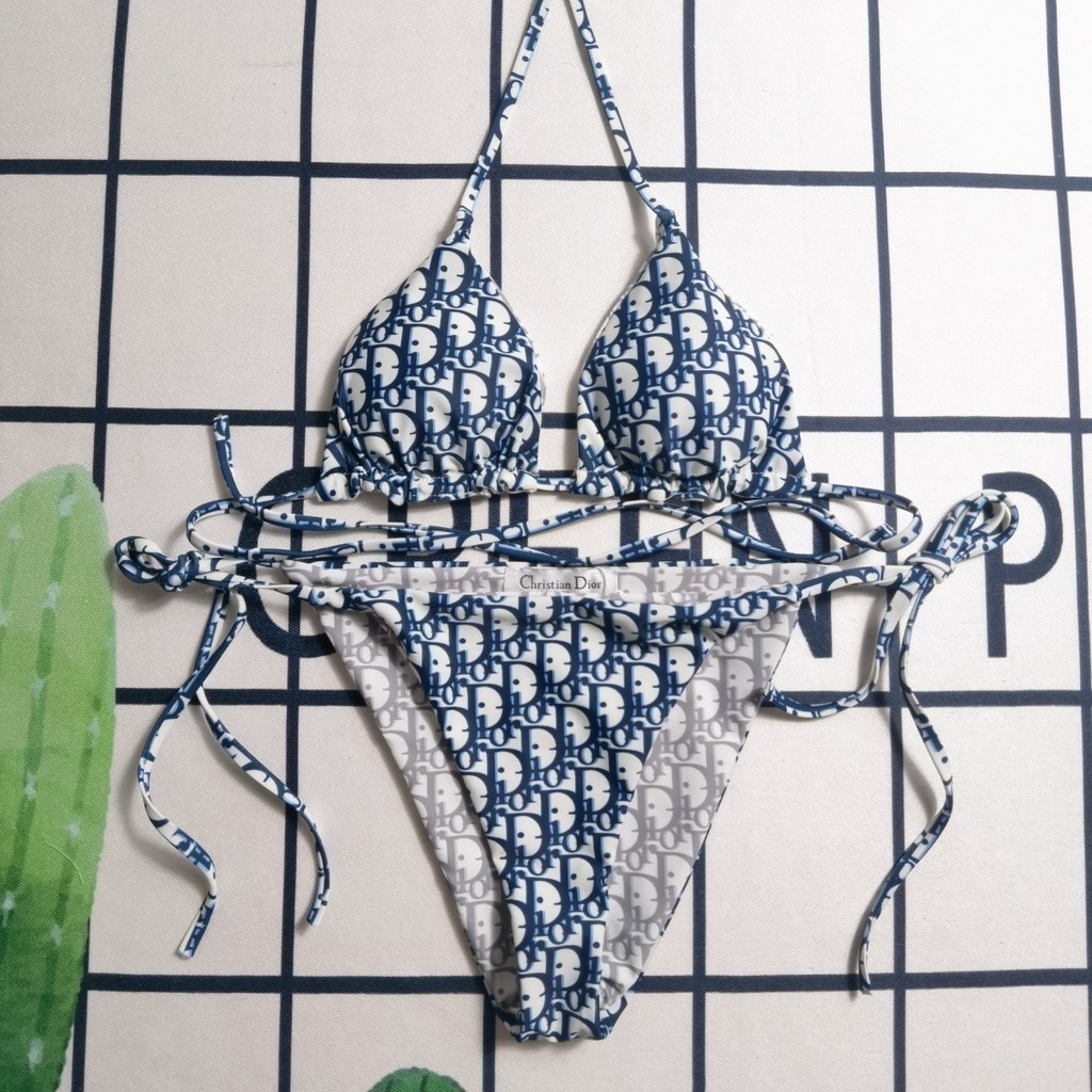Dior1349 Bikini Double-Sided Ladies Swimsuit Tie Rope Adjustable Bikini ...