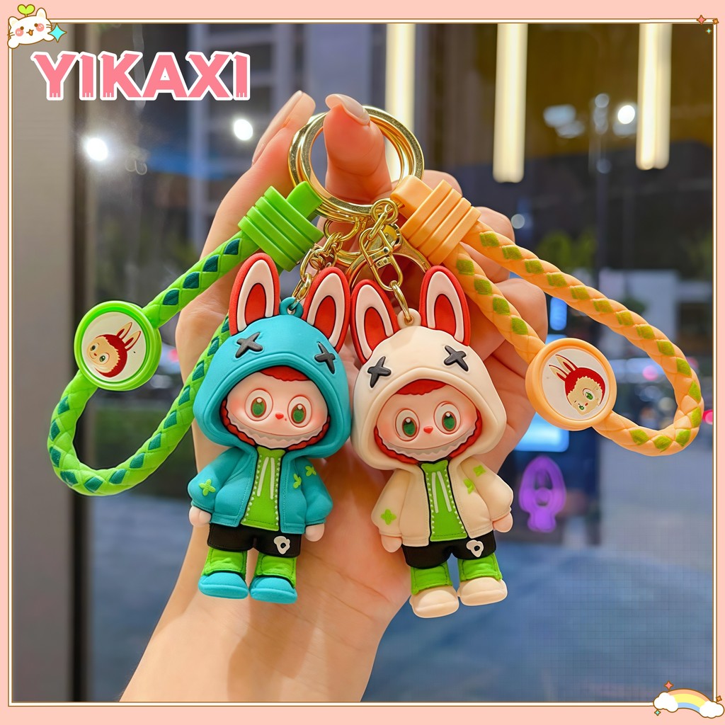GANTUNGAN Labubu Premium 3d Labubu Keychain + Rope Writing and Keychain ...