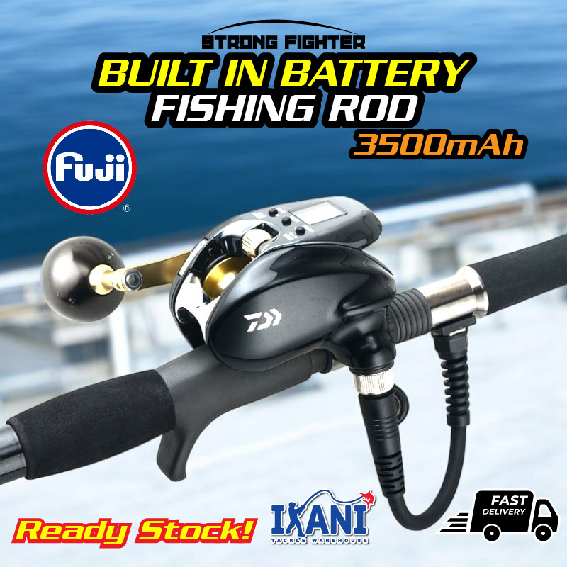 STRONG FIGHTER BUILT IN BATTERY FISHING ROD BERBATERI JORAN PANCING ...