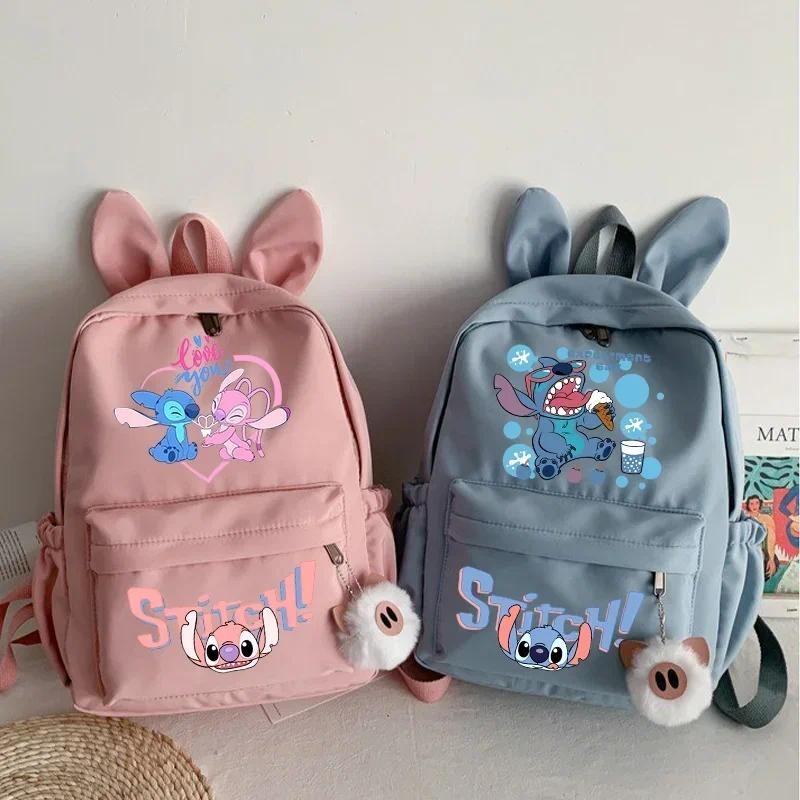 Popular Cartoon Anime Stitch Children's Cute Backpack Student School ...