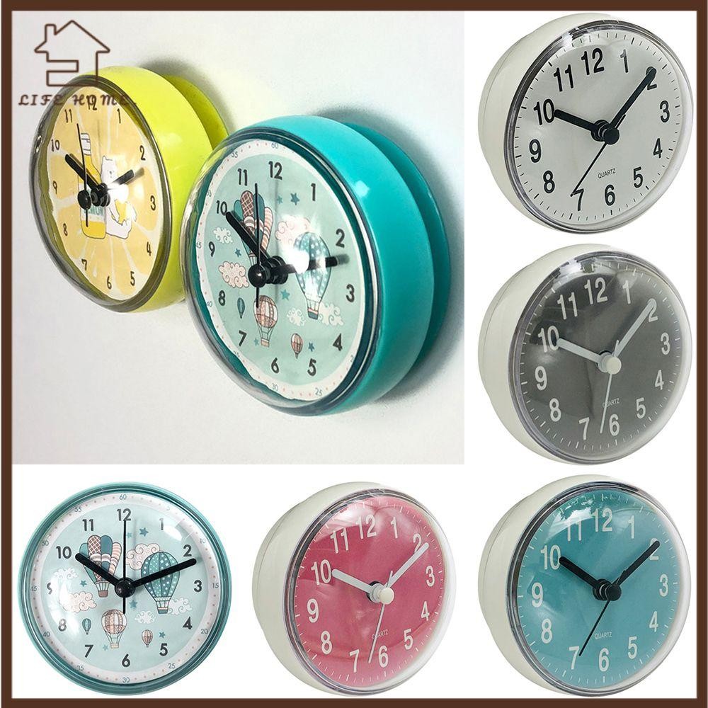 YELGIRL Shower Clocks Waterproof Minimalist Mini Sucker Clock Art ...