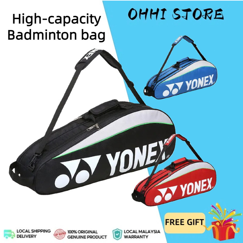 Y0nex Badminton rackets Bag Waterproof Compartment Strap Tennie Bag ...