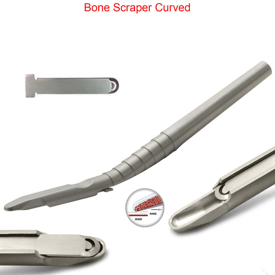 JIN GT 1 Pcs Dental Implant Bone Scraper Instrument Stainless Steel ...