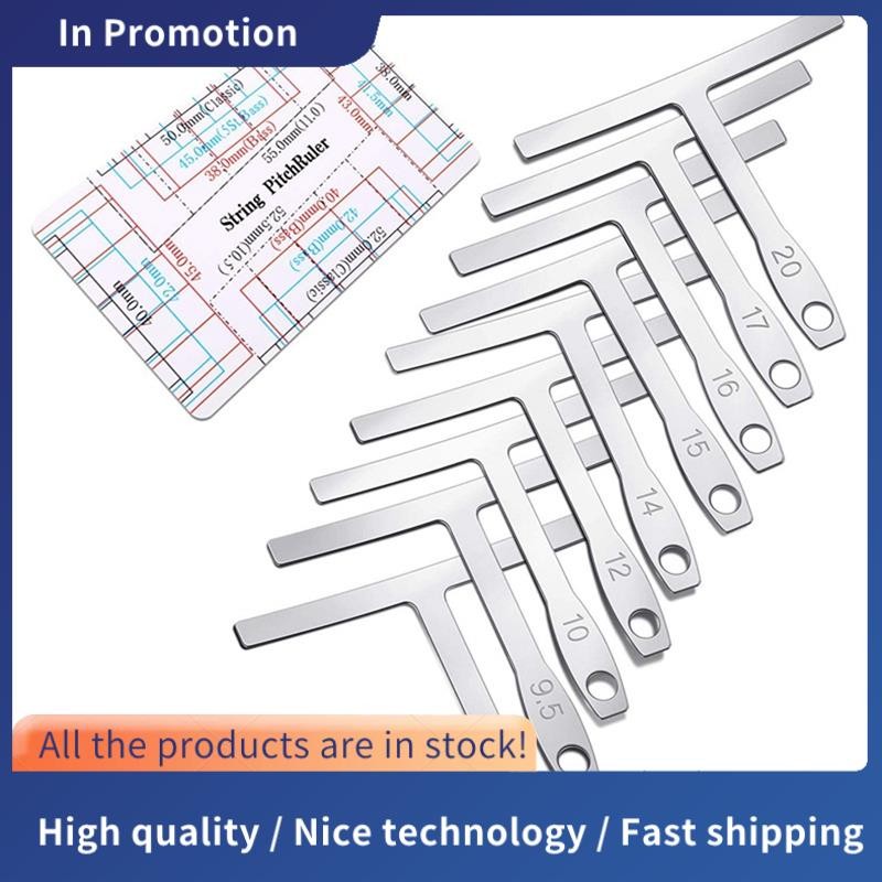 10-Piece Set Guitar Measuring Tool Include 9 T-Shaped Arc Ruler 1 ...