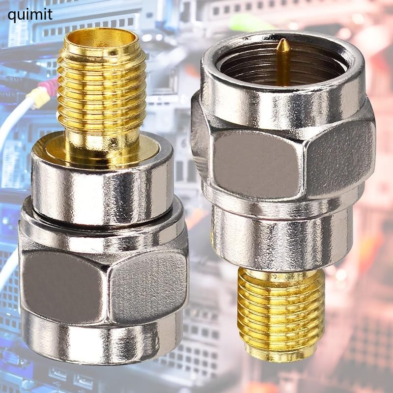 MyCableMart Coax Female Threaded Adapter To F