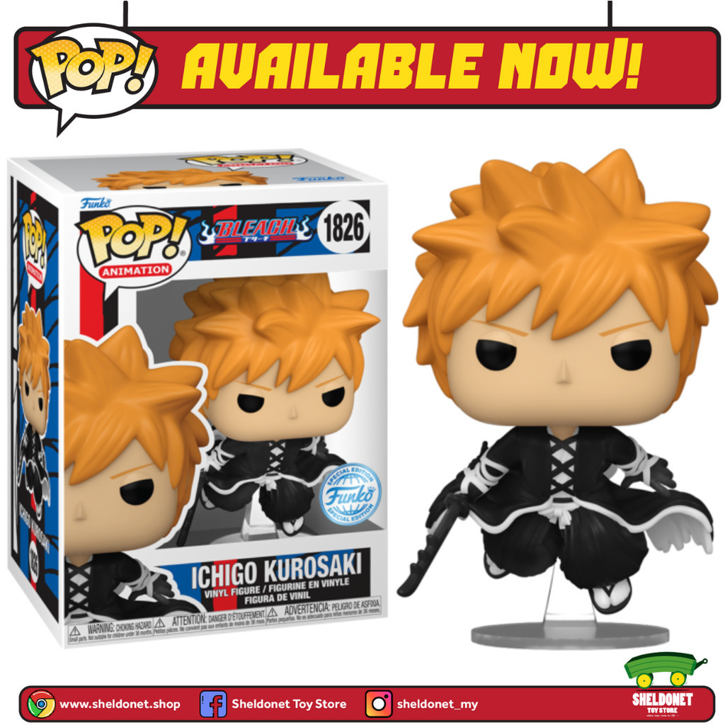 Funko Pop! Animation: Bleach - Ichigo (Getsuga Tensho Technique ...