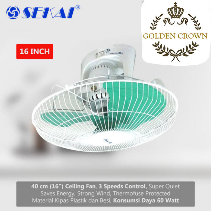 Sekai Orbit Fan 16 Inch Ceiling Fan COF 1651 Auto Fan (G) | Shopee Malaysia
